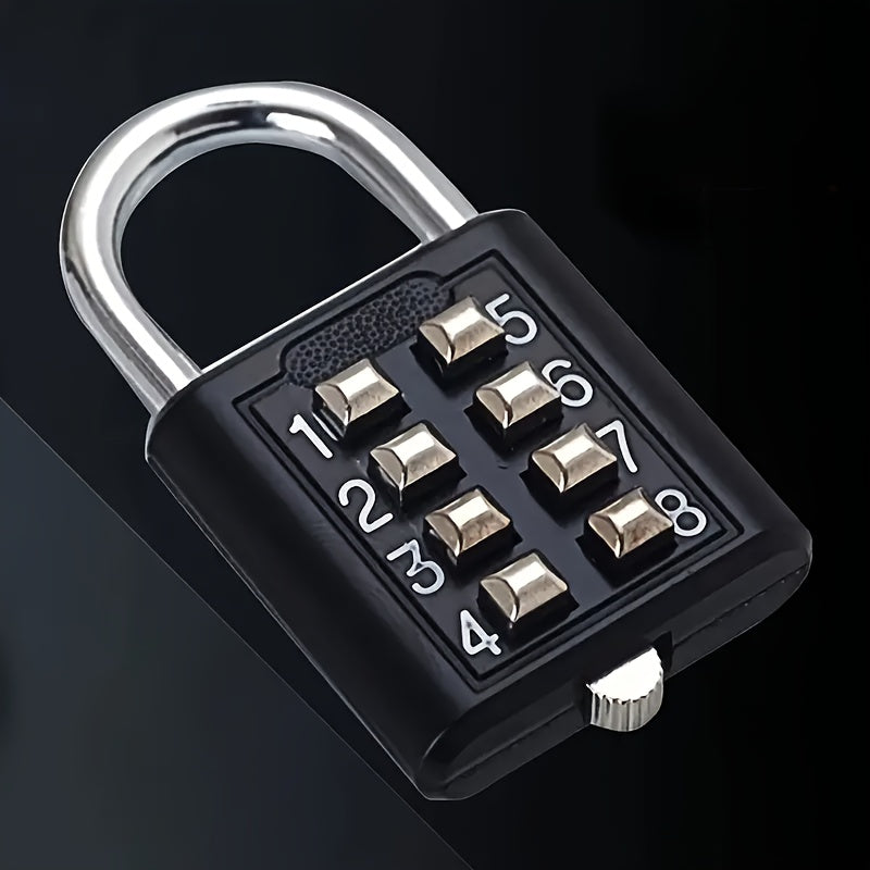 1pc Combination Password Rotary Padlock, Durable Alloy, Secure Number Code Lock For Suitcase, Luggage, Drawer, Bicycle, Travel, Cabinet Security