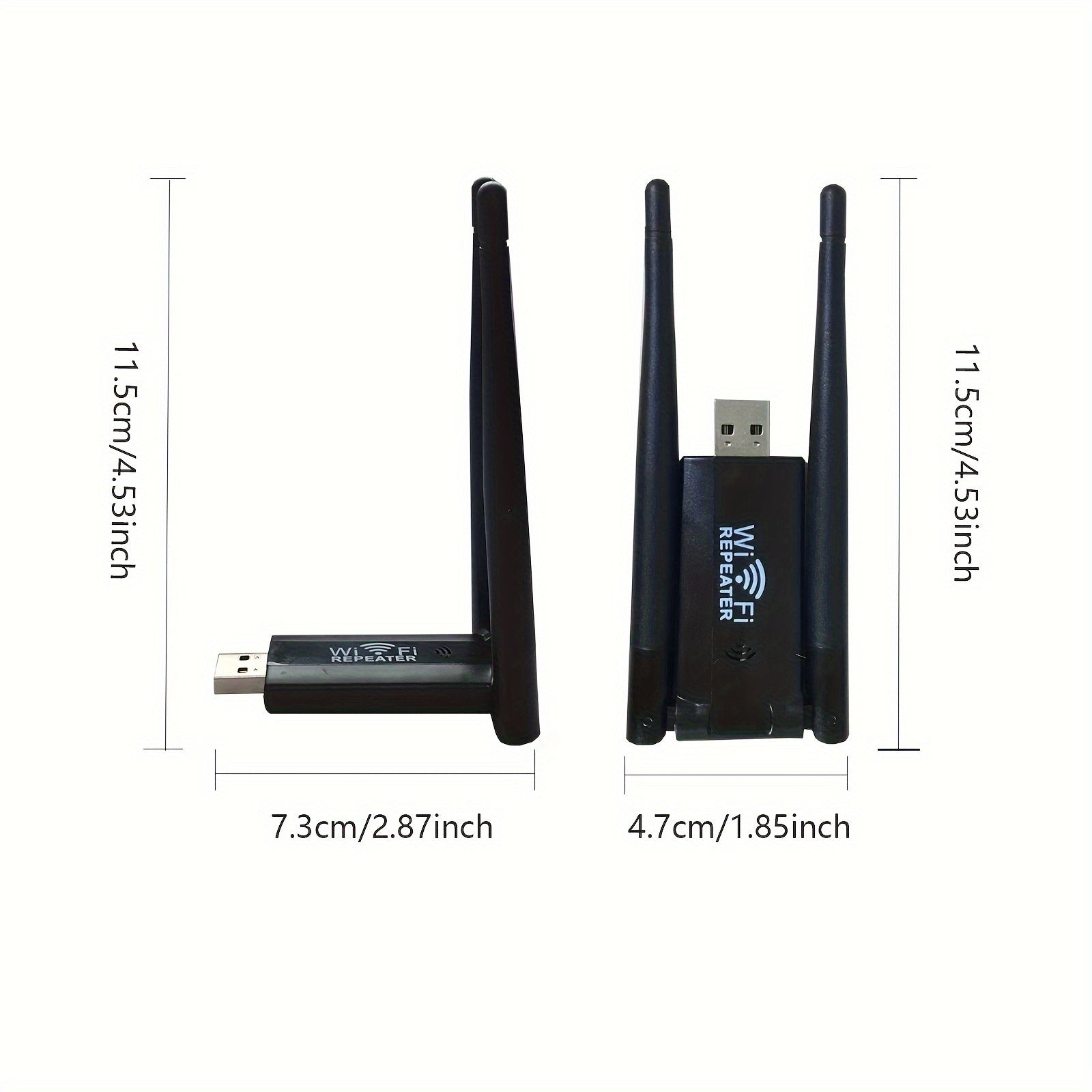 1pc USB Wireless WiFi Repeater Range Extender, 300Mbps Network Signal Amplifier Extender WiFi Booster, Suitable For Upstairs And Downstairs WiFi With Dead Zones.