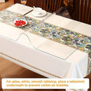 1pc Multi-Size Clear Table Protector Plastic Tablecloth Wipeable Water Resistant Vinyl Tablecloth PVC Screen Protector for Rectangle Dining Tables Mat Desk Pad Wooden Furniture Protector