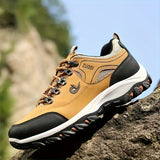 Zapatillas informales para hombre: transpirables, antideslizantes, con cordones, plantilla de EVA y suela MD duradera.
