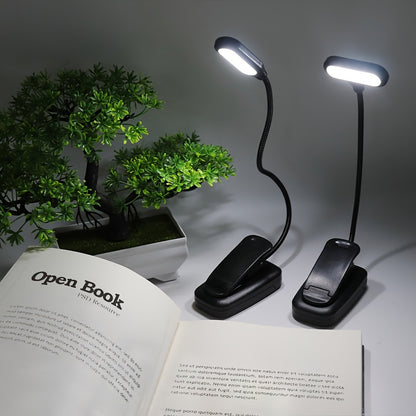 1pc Battery Powered Office Desk Light Led Desk Light, Adjustable Height Eye Protection Night Light, Clip, Rocker Arm Light, Suitable For Home, Office, And Study