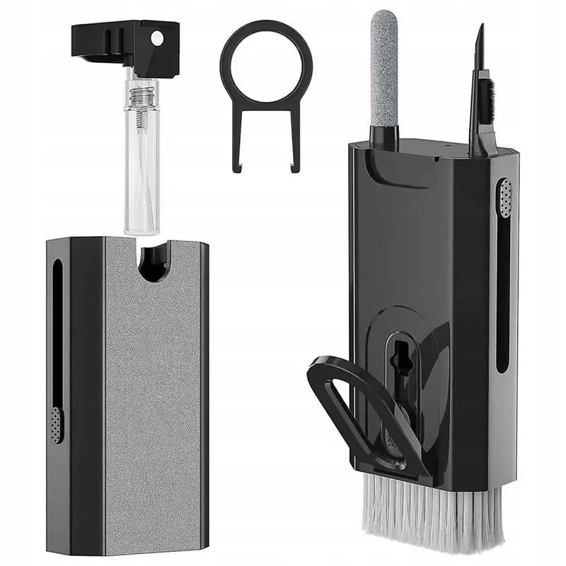 8 em 1 kit de limpeza para teclado e fones de ouvido, escova de limpeza para airpods, computador, tablet, laptop, tv, tela, telefone celular