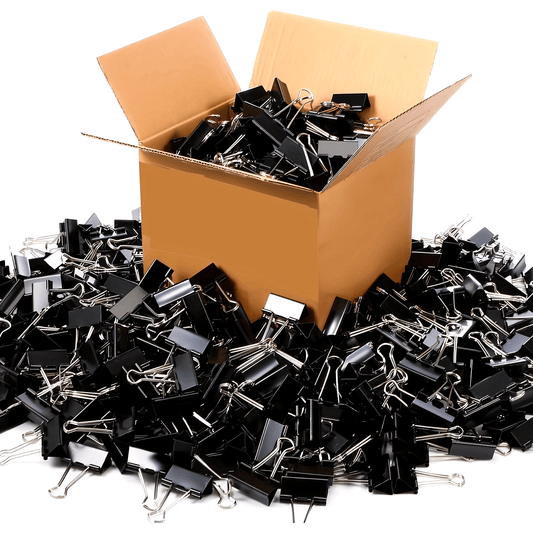 [Mejor valorado] 60 clips medianos de 1,6 cm - Abrazaderas metálicas duraderas para profesores, estudiantes, aulas y material de oficina