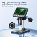 High-Definition 10.92cm Digital Microscope with 50-1000X Magnification, 8 LED Lights for Clear Image Capture - Ideal for Education, Research, Coin Appraisal & Soldering