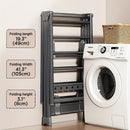 2-Tier Foldable Clothes Drying Rack with Adjustable Height Wings - Portable, Rust-Resistant Metal Laundry Dryer for Indoor/Outdoor Use, Ideal for Clothing & Towels, Drying Racks