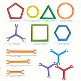 530pcs Early Education Children's Smart Stick Toys, Random Colors And Shapes, Birthday Gift, Holiday Gift