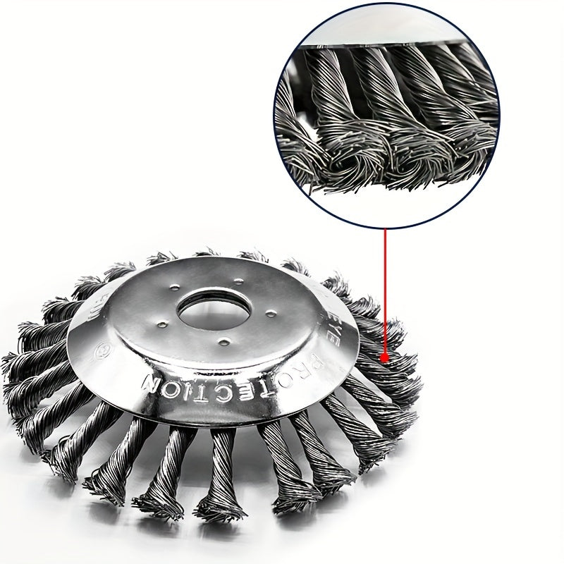 Heavy-Duty Steel Wire Trimmer Head - Ideal for Efficient Garden & Lawn Care, Metal Construction