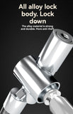 High-Security Bike Cable Lock with Key, Brushed PVC Finish, Anti-Theft Shear-Resistant, Waterproof, 12mm Thick, 125cm Length with Mounting Bracket