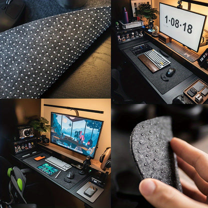 Oversized Felt Mouse Pad, Non-slip Felt Table Mat/Desk Pad Protection/Office Felt Table Mat/Keyboard Pad