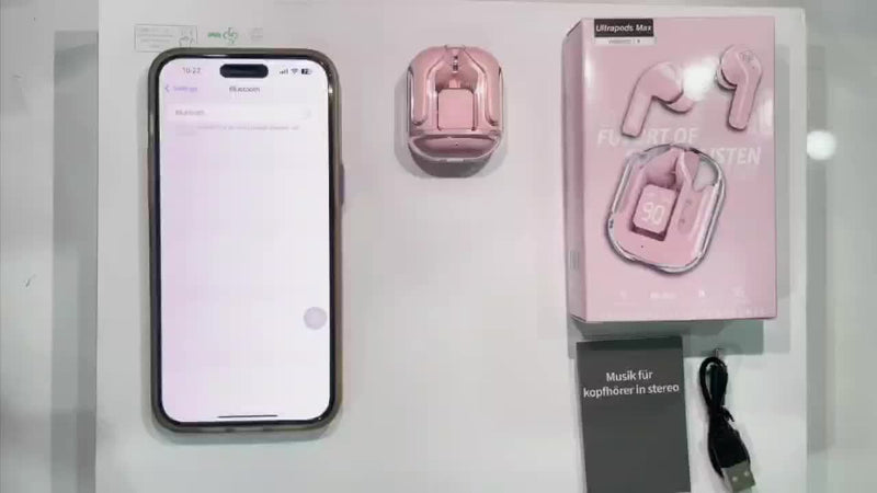 Auriculares deportivos estéreo inalámbricos auténticos, teléfono móvil de moda con música estéreo de alta fidelidad para mujeres y hombres.