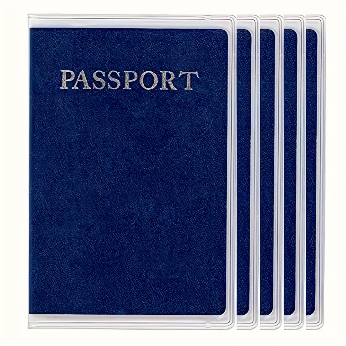 Frosted Clear Passport Cover, Transparent PVC Passport Holder, Creative Travel Certificate Document Organizer