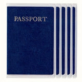 Frosted Clear Passport Cover, Transparent PVC Passport Holder, Creative Travel Certificate Document Organizer