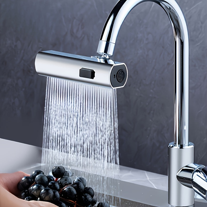Adaptador de grifo de cocina multifuncional (1 pieza), accesorio de repuesto para grifo de lavabo de baño, material ABS, acabado superficial sin terminar, compatible con varios modelos. Accesorio esencial para el hogar en Navidad y Halloween.