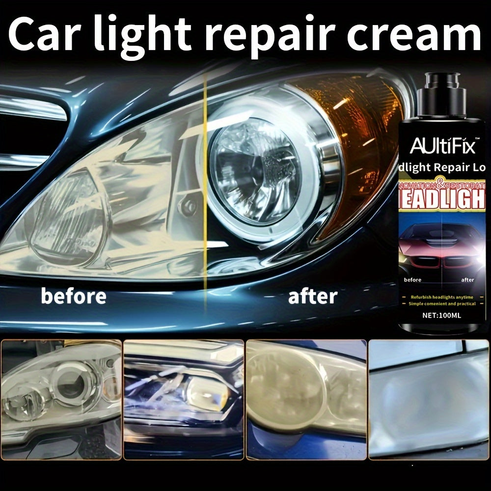 Car Headlight Repair Cream Anti Oxidation Brightening Scratch Repair For Car Light Maintenance For Car Care