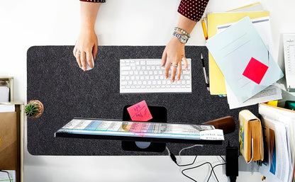 Oversized Felt Mouse Pad, Non-slip Felt Table Mat/Desk Pad Protection/Office Felt Table Mat/Keyboard Pad