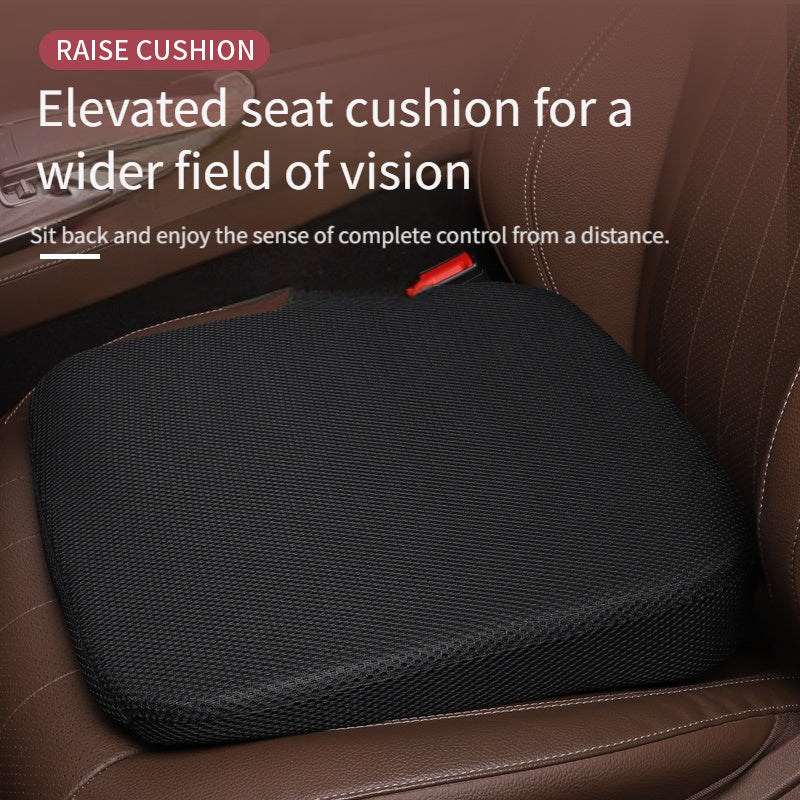 Boost Your Driving Comfort: Thickened Car Seat Cushion with Angled Design for Short Stature - Fit, Easy Care