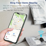 Minirastreador GPS versátil: localizador personal en tiempo real para mascotas, carteras y llaves | Batería con 1 año de duración | Compatible con Find My Key de Apple | Ideal para perros, gatos y más | Incluye batería de botón no recargable