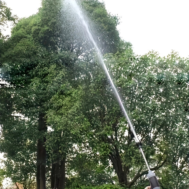 Pistola de agua de alta presión para lavado de autos, boquilla multifunción para manguera de jardín, rociador de varilla gruesa ajustable con punta de cobre chapado, adaptador universal de conexión rápida de 3/4" y 1/2" para herramientas de limpieza.
