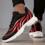 Men's Breathable Lightweight Sneakers - Comfortable, Non-Slip Running Shoes with Lace-Up Closure