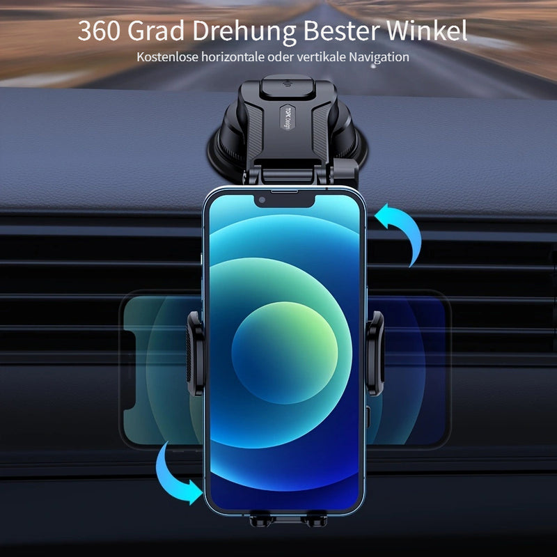 TOPK D38-C Car Phone Holder Mount, Upgraded Adjustable Horizontally And Vertically Cell Phone Holder For Car Dashboard Compatible With All Phones