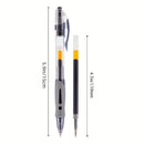 1pc, Complete set of 20 retractable gel pens, 0.5mm black gel pen, retractable gel ink ballpoint pen, 10 sets of gel pens + 10 gel pen refills, suitable for diary, office, school and home writing