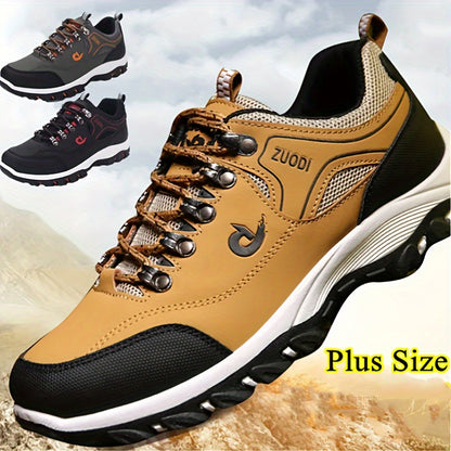 Men's Casual Outdoor Hiking Shoes Non Slip Durable Breathable Camping Shoes Fishing Climbing, All Seasons