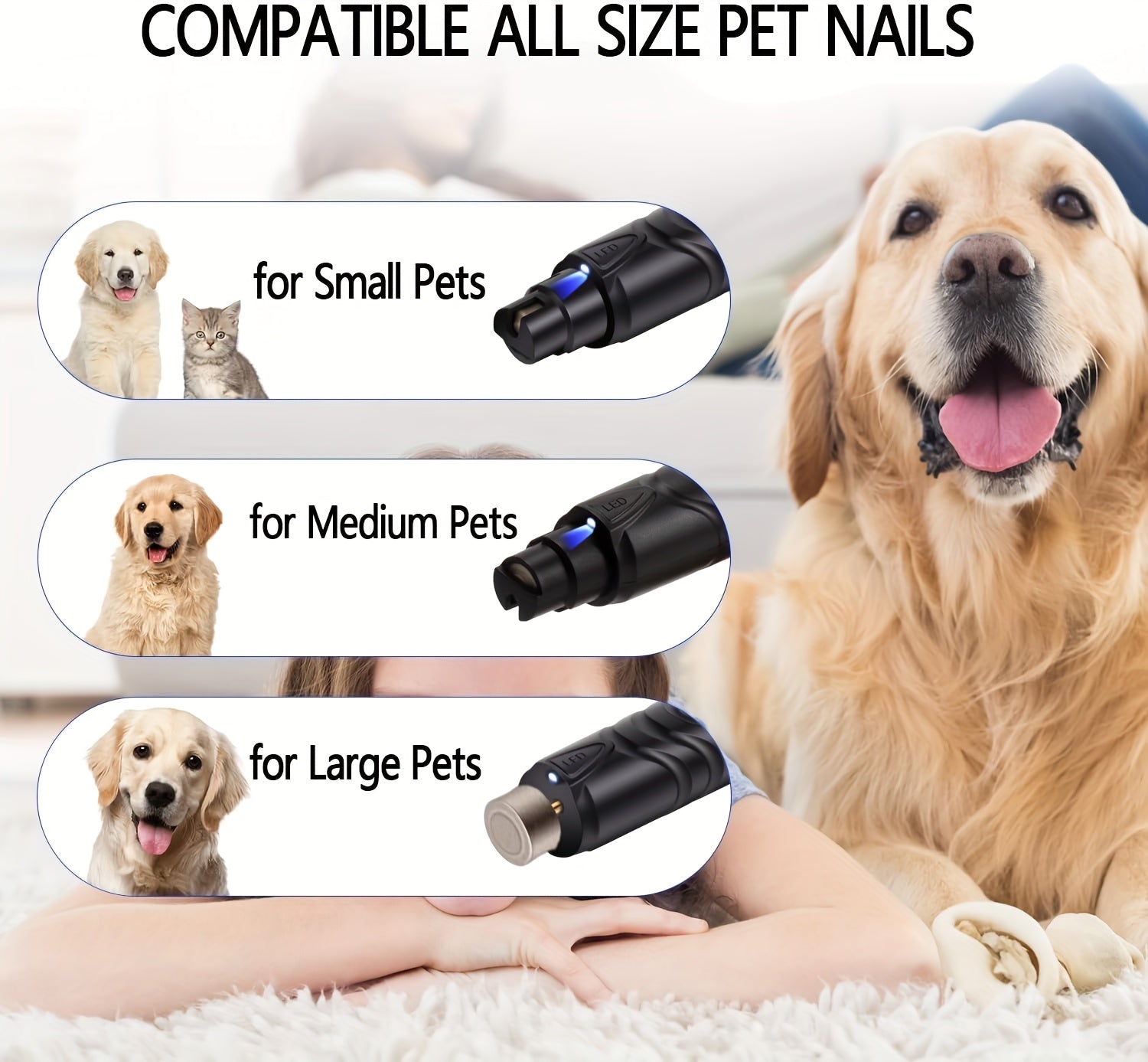 Pet Dog Nail Clipper, Nail Grinder, Dog Clipper, Nail Cutter, Grinding Nail Artifact, Pet Nail Clipper, Pet Supplies