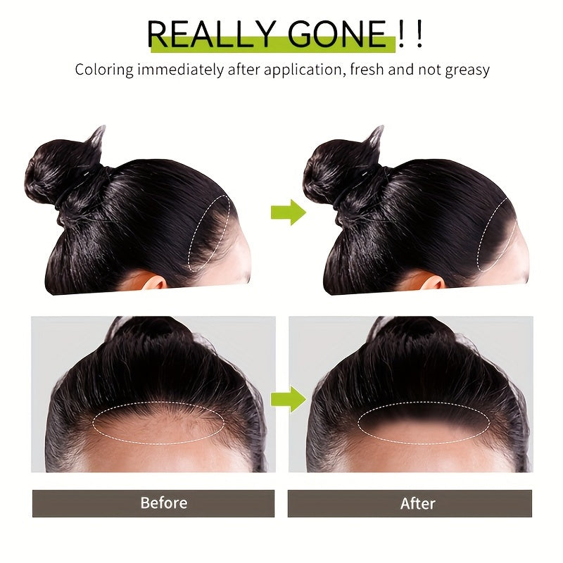 Disposable Hair Coloring Powder, Temporary Fast Cover Gray Hair, Multifunctional Hairline Hair Coloring Powder Travel Portable Emergency Cover Gray Hair