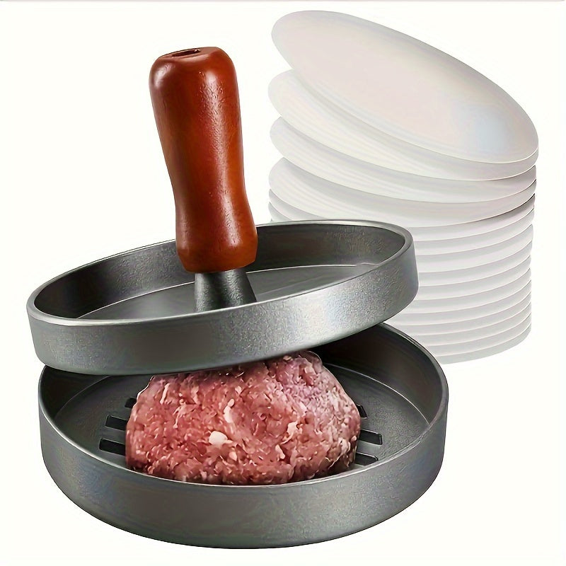1pc, Manual Non-stick Hamburger Meat Press For Home Kitchen, Breakfast Pancake Maker With Hamburger Meat Patty Mold, Kitchen Utensils, Kitchen Supplies, Kitchen Accessories, Kitchen Stuffs