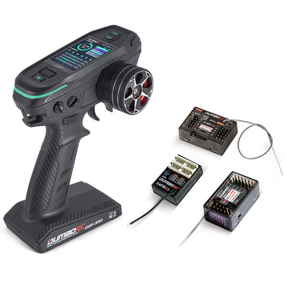 Control remoto digital DUMBORC 2.4G 10CH DDF-350, transmisor con receptor para coche, barco, tanque, sistema LCD FHSS