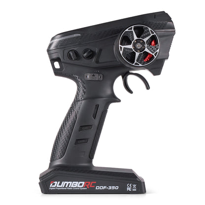 Control remoto digital DUMBORC 2.4G 10CH DDF-350, transmisor con receptor para coche, barco, tanque, sistema LCD FHSS