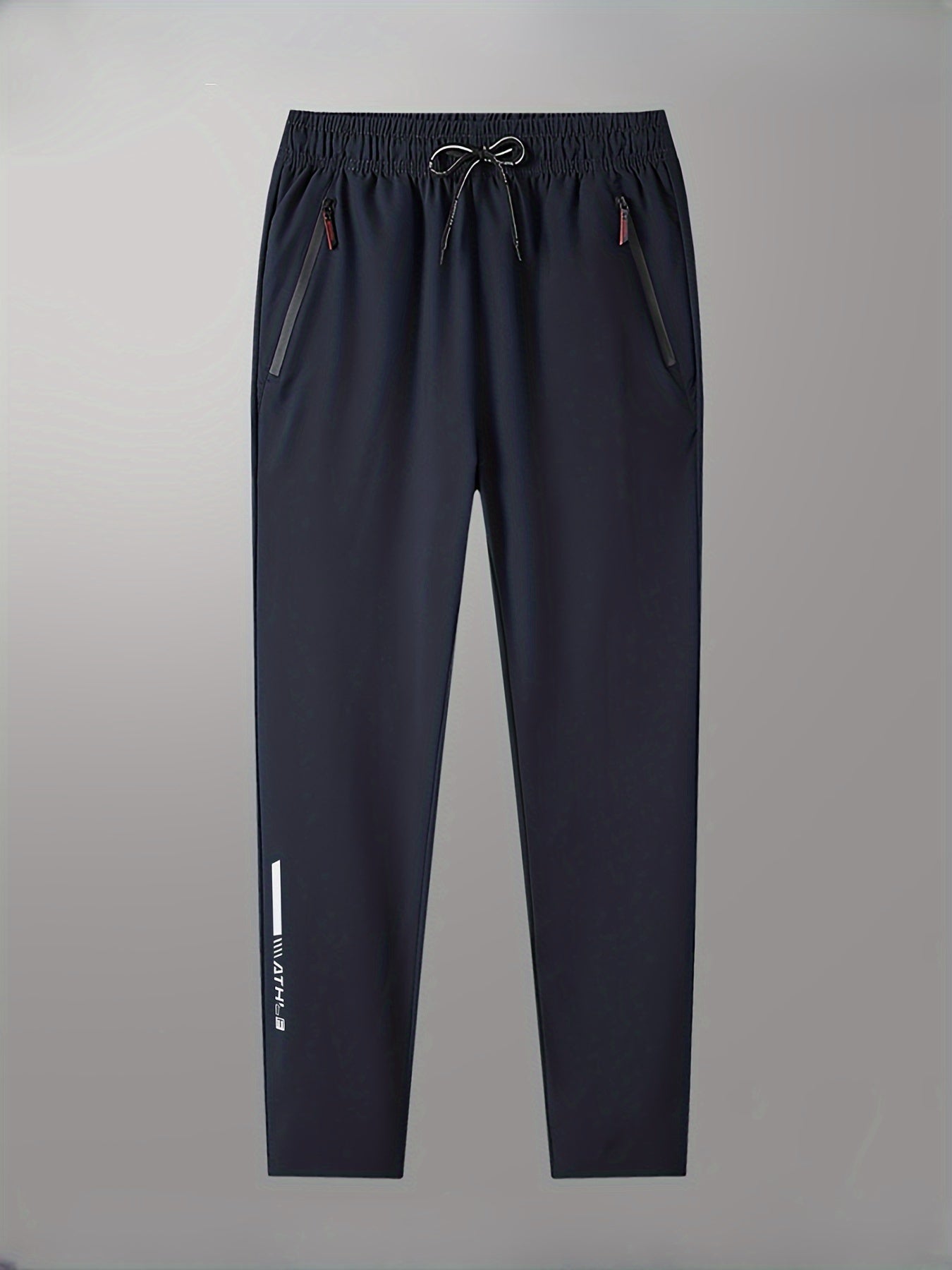 Pantalones deportivos con estampado del alfabeto para hombre, de secado rápido y con cordón, ideales para gimnasio, fitness y verano o otoño.