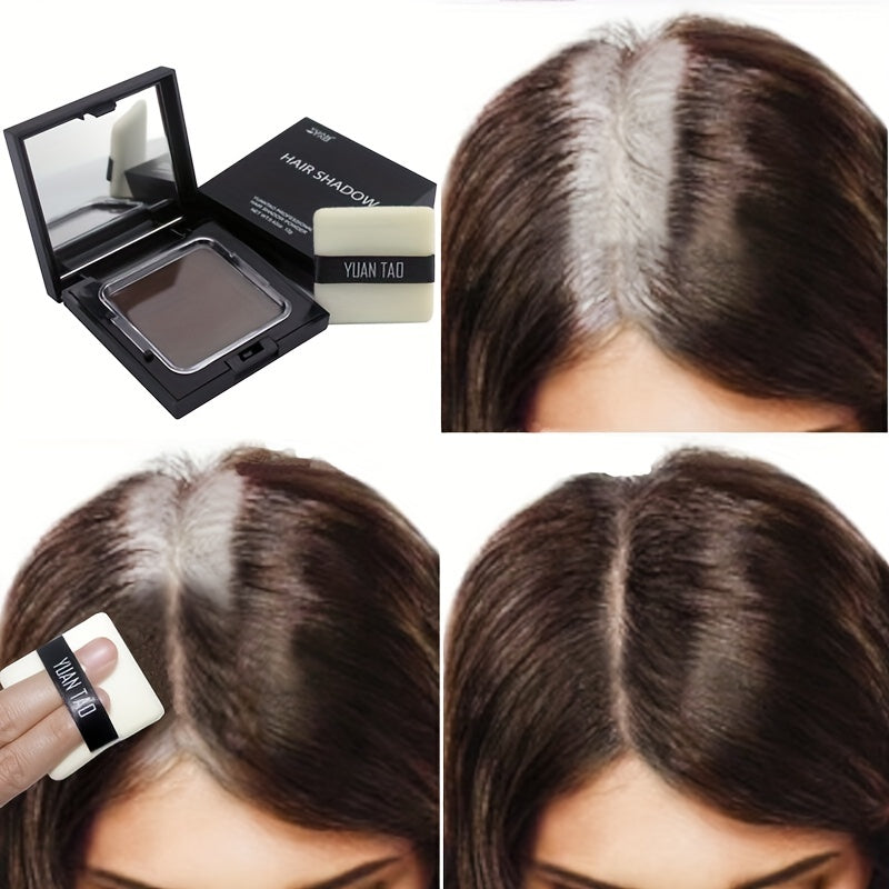 Disposable Hair Coloring Powder, Temporary Fast Cover Gray Hair, Multifunctional Hairline Hair Coloring Powder Travel Portable Emergency Cover Gray Hair