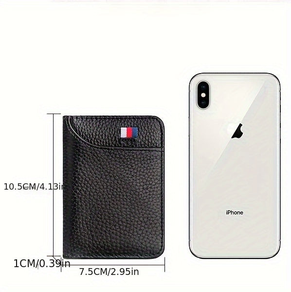 PU Leather Passport Cover Wallet - Slim Basic Design, Foldable, Portable, Comfortable Grip, Multiple Card Slots, Daily Commute Essentials, Elegant & Durable Open Card Holder
