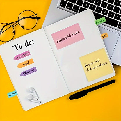 Organizador de escritorio creativo para oficina: notas adhesivas, bloc de notas, calendario y caja de almacenamiento.