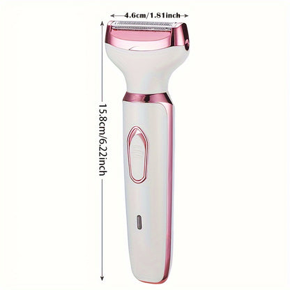 4 In 1 Women's Electric Hair Remover/Women's Multi-Function Electric Hair Remover Set/Women's Bikini Trimmer/USB Rechargeable/Hair Remover for Pubic Hair, Eyebrows, Nose, Face, Legs, / Portable, Gentle, Women's Gift, Mother's