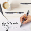 1pc, Complete set of 20 retractable gel pens, 0.5mm black gel pen, retractable gel ink ballpoint pen, 10 sets of gel pens + 10 gel pen refills, suitable for diary, office, school and home writing