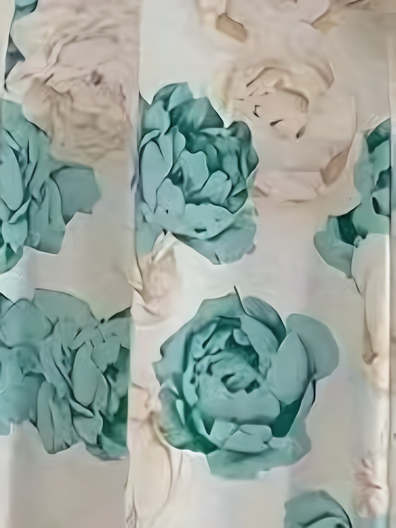 Floral Print Plunge Neck A-line Dress, Elegant Vacation Flutter Sleeve Maxi Length Dress For Spring &amp; Summer, Women's Clothing