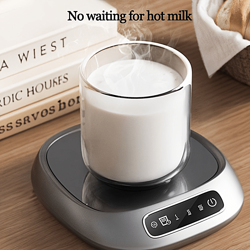 1pc New Smart Constant Temperature Touch Screen Heating Cup Mat Insulation Warm Cup Mat, 3-Speed Temperature Control, USB Powered Heating Pad for Drinks, Milk, Tea, Hot Chocolate, Ideal for Home and Office Use