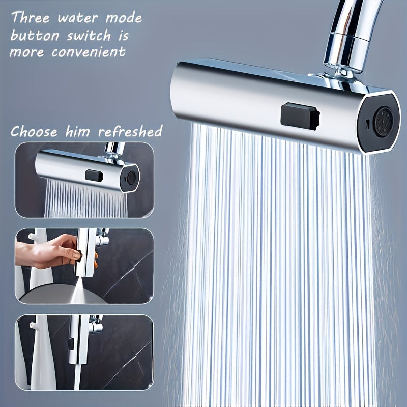Adaptador de grifo de cocina multifuncional (1 pieza), accesorio de repuesto para grifo de lavabo de baño, material ABS, acabado superficial sin terminar, compatible con varios modelos. Accesorio esencial para el hogar en Navidad y Halloween.