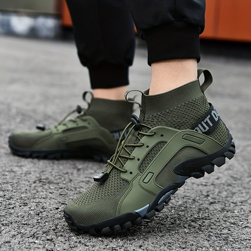 Zapatillas de deporte transpirables de moda para hombre, zapatos al aire libre antideslizantes resistentes al desgaste para caminar y pescar