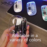 XNOIK Ambidextrous Rechargeable Wireless Mouse - Optical, 400mAh Battery, 2.4G & Wireless Connectivity, Silent Click, Multi-Device Compatible for Macbook Pro, Laptop, PC - ESports & Tech Themed