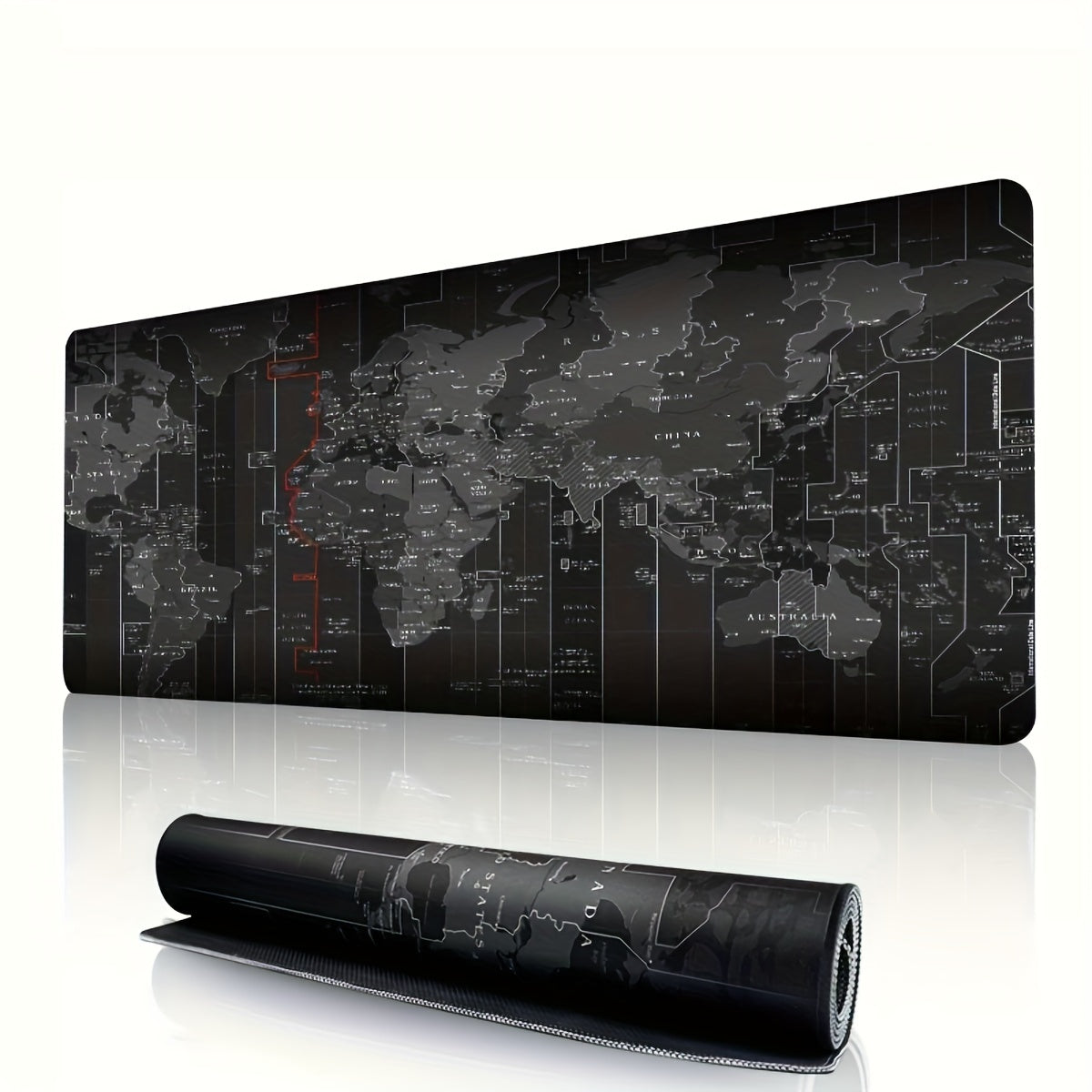 Water-Resistant Large Gaming Mouse Pad with Stitched Edges, 1PC Extended Thick Rubber Desk Mat with Non-Slip Base, Washable Mousepad