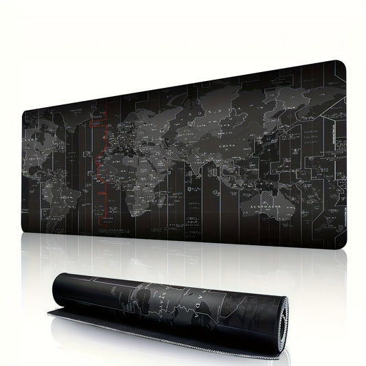 Water-Resistant Large Gaming Mouse Pad with Stitched Edges, 1PC Extended Thick Rubber Desk Mat with Non-Slip Base, Washable Mousepad