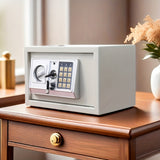 Large All-Steel Fireproof Burglar-Proof Safe with Combination Lock, Home Office Financial Cash Management Box, Jewelry Collection Safe, Wall-Mounted/Cabinet-Mounted, Electronic Password Lock, No Battery Included