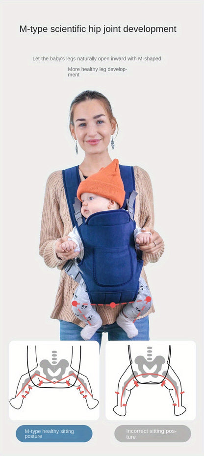 Ergonomic Baby Carrier: Multi-Functional Front &amp; Back Carry for Newborns - Perfect for Comfort &amp; Convenience, Christmas Halloween Thanksgiving Day Gift