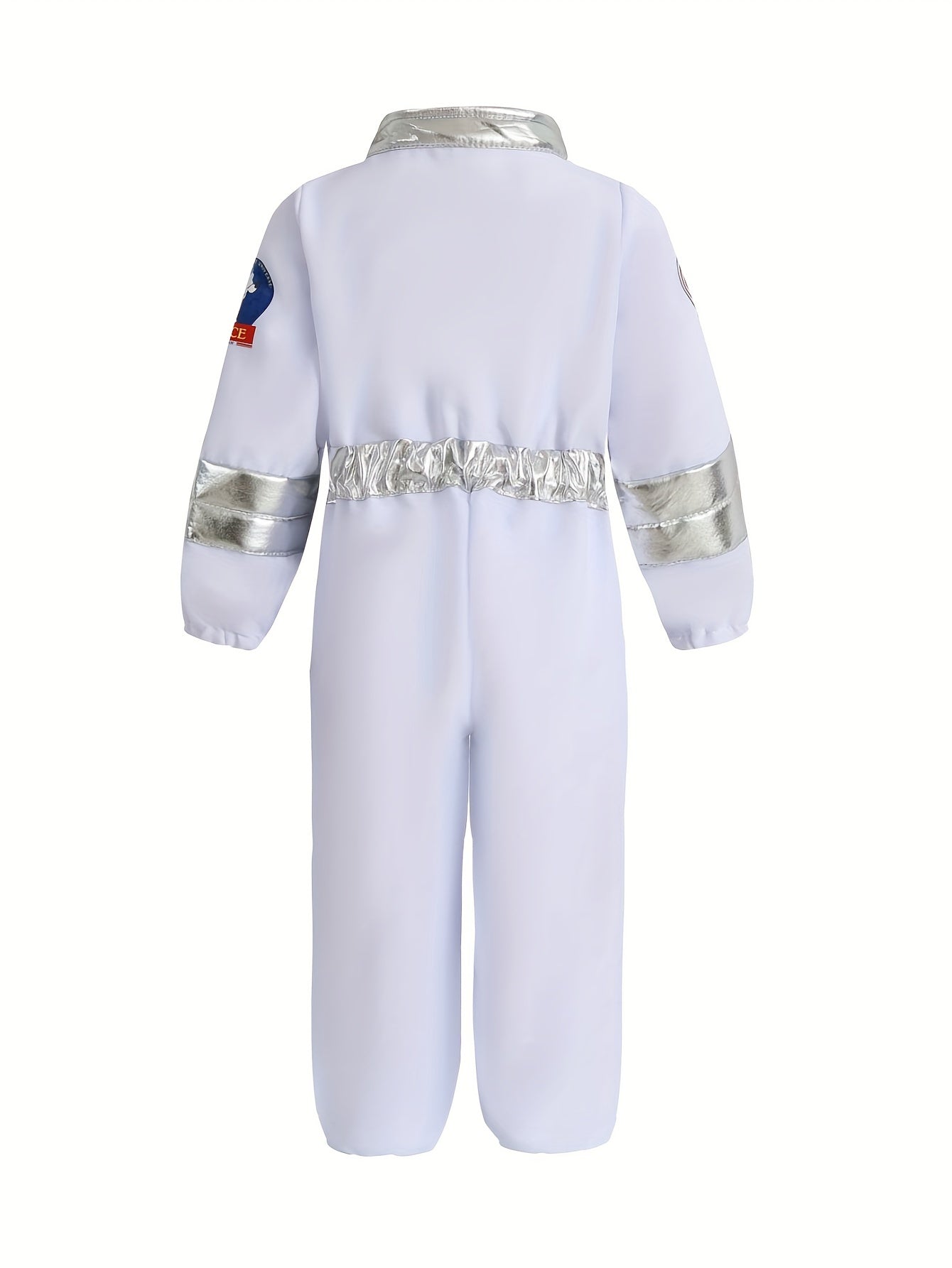 Disfraz de astronauta para niños, traje espacial blanco con capucha, guantes y binoculares, disfraz de Halloween para juegos de rol y aventuras, el mejor regalo para niños, ideal para fiestas.