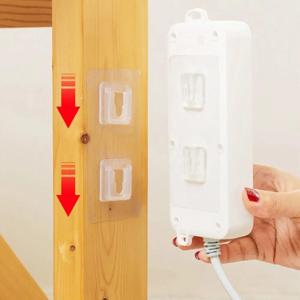 20pcs Strong Adhesive Wall Hooks - Transparent, Easy Install, Multi-Purpose Suction Cup Mount for Kitchen & Bathroom Storage Solutions