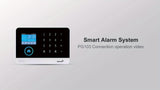 WiFi + GSM Auto-dial Smart Home Security Alarm System 433MHz LCD Display Alarm Panel Door Window Sensor PIR Motion Sensor Kit APP Remote Control Compatible With Alexa Google Home