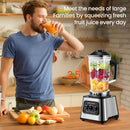 Powerful Blender with 6000W, Mixer, Juicer, Ice Crusher, Tabletop Mixer, 2.5L Container, Food Processor, Household Two-In-One Broken Wall Machine, Crushed Ice Processor.